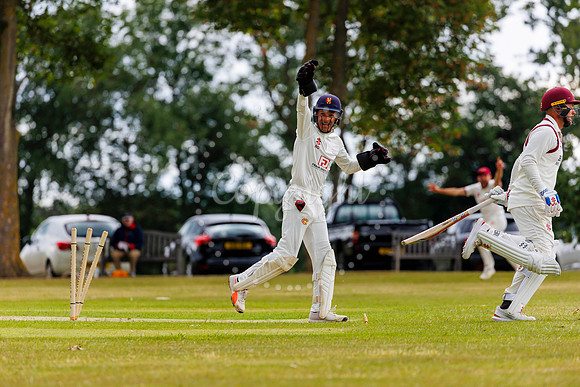 Cricket action from Garboldisham v Fakenham