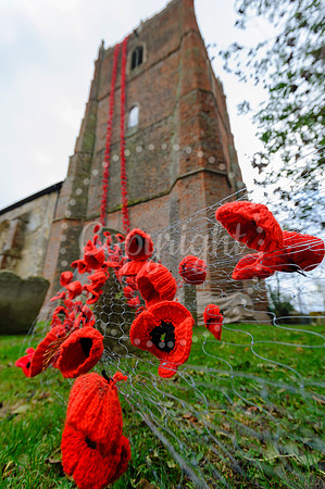 World War One display in the church Gislingham to mark the Armistice.