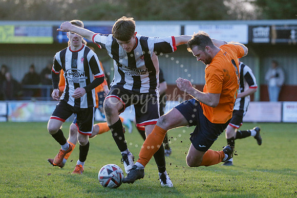 Football action from Diss Town vs Harwich & Parkeston