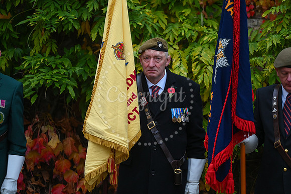 Rose Garden, Abbey Gardens Remembrance service. Picture by Mark