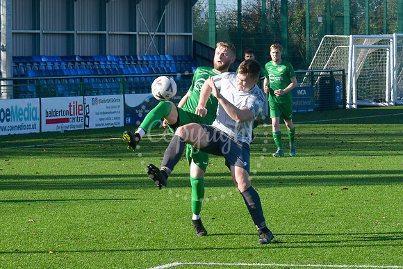 RHP Sports and Social (green) v Laxton Athletic (grey) football