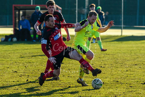 Football action from Long Stratton v Norwich CBS