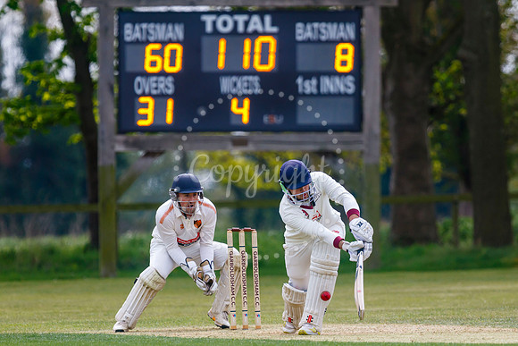 Cricket action from Garboldisham and Diss.