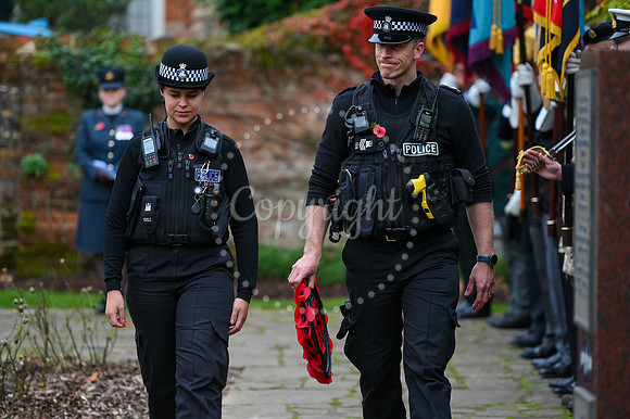 Rose Garden, Abbey Gardens Remembrance service. Picture by Mark