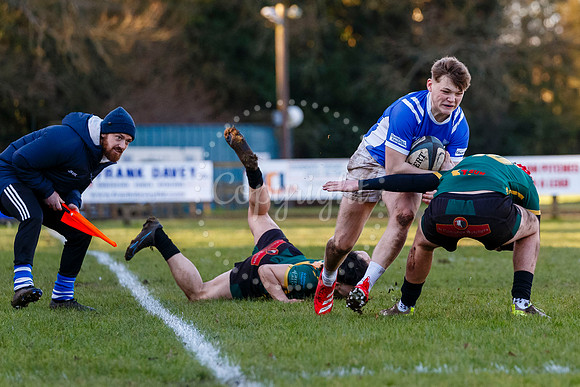 Rugby action from Diss vs Bury St Edmunds II