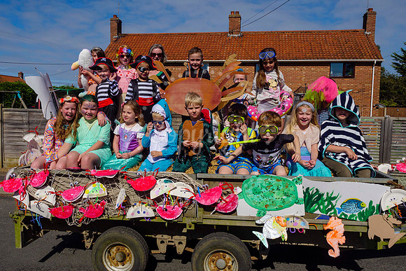 Pulham Market Carnival whose theme this year of ‘Under the Sea