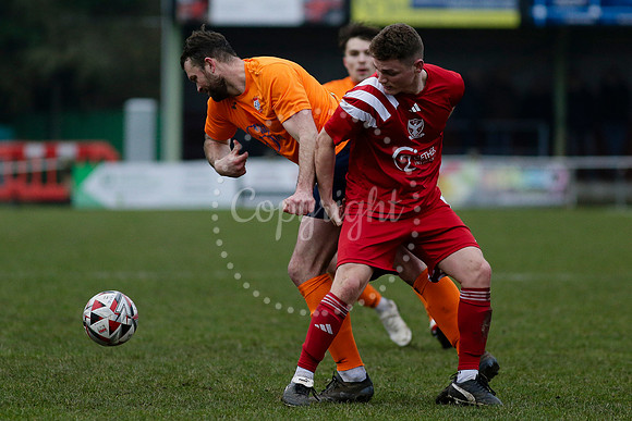 Football action from Diss Town FC vs Parson Drove