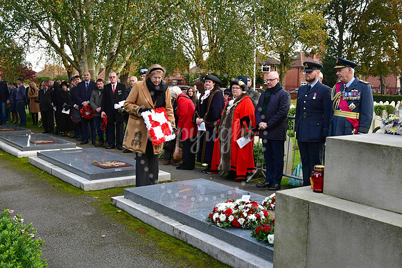 All Souls ceremony at Newark Cemetery polish war graves