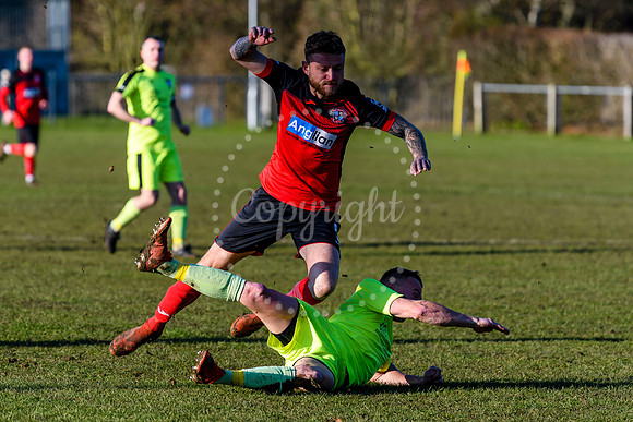 Football action from Long Stratton v Norwich CBS