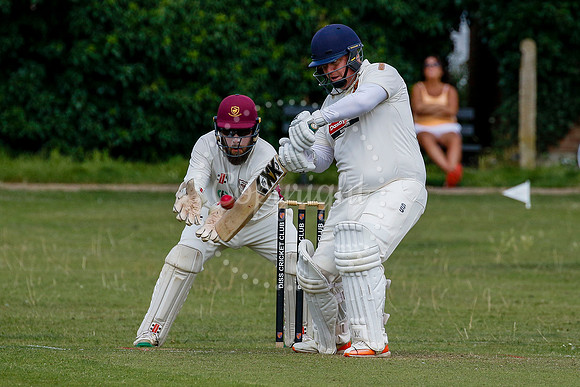 Cricket action from Diss vs Old Buckenham