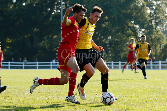 Football action from Walsham-le-Willows vs Fakenham Town