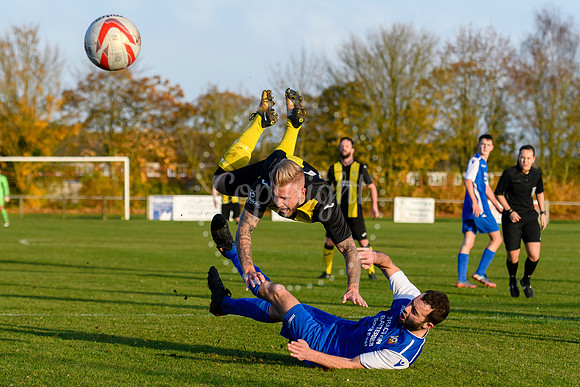 Football action from Debenham LC v Cornard