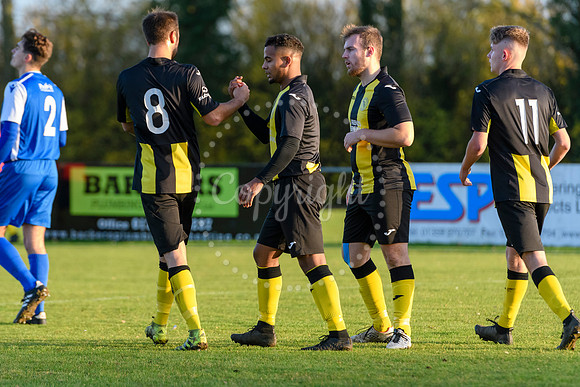 Football action from Debenham LC v Cornard