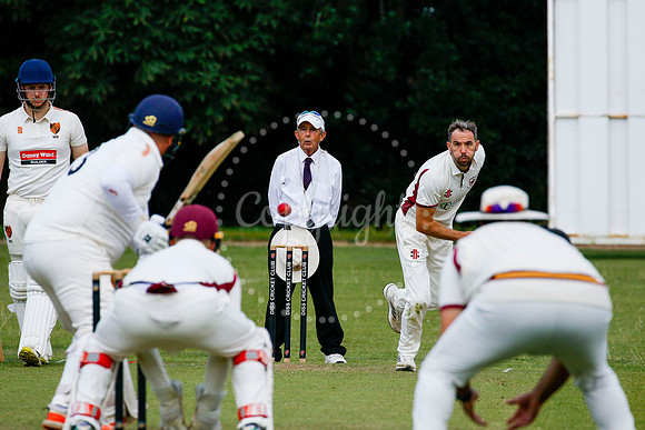 Cricket action from Diss vs Old Buckenham