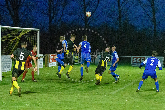 Football action from Debenham LC v Cornard