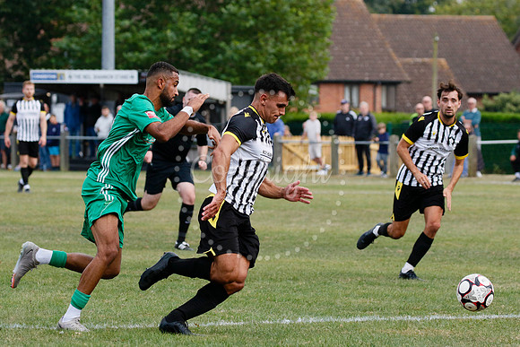 Football acton from Harleston Town vs  Biggleswade Town