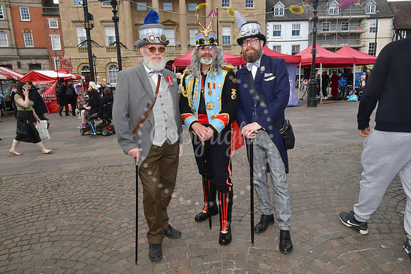 Steampunk Festival in Newark Market Place