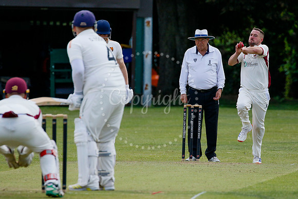 Cricket action from Diss vs Old Buckenham