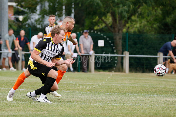Football action from Harleston Town vs Heacham