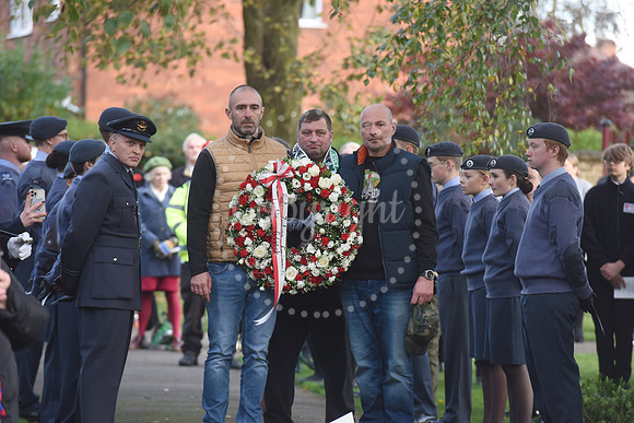 All Souls ceremony at Newark Cemetery polish war graves