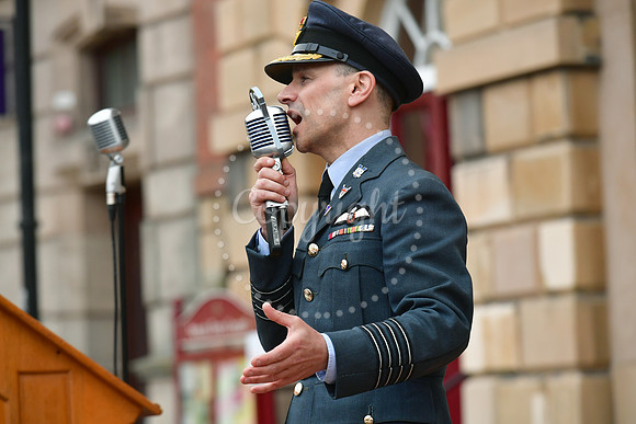 VE Day celebrations in Newark Market Place