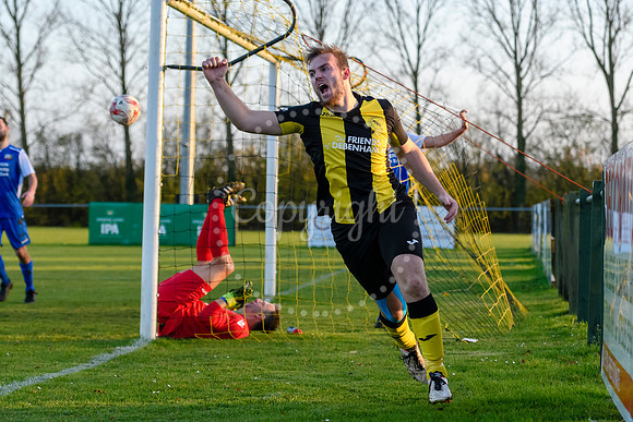 Football action from Debenham LC v Cornard
