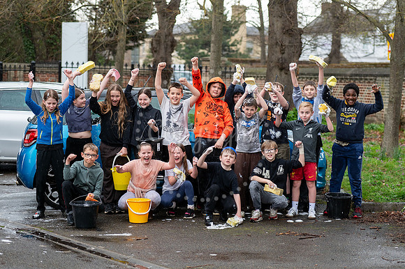 NJ St Louis Catholic Academy, NewmarketLeavers’ car wash. Pic