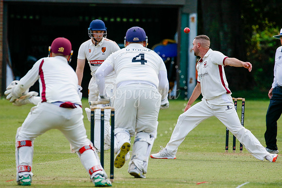 Cricket action from Diss vs Old Buckenham