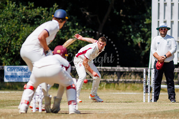 Cricket action from the Old Buckenham vs Brooke