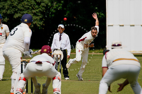 Cricket action from Diss vs Old Buckenham