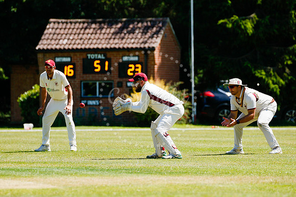 Cricket action from Old Buckenham vs Lowestoft