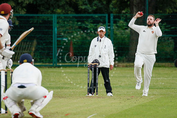 Cricket action from Diss vs Downham Stow II