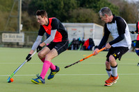 Hockey action from Harleston Magpies Men's 4 v Thetford 1