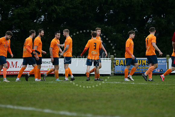 Football action from Diss Town FC vs Parson Drove
