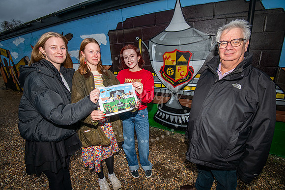 Mildenhall Town FC car parkMildenhall college students with a m