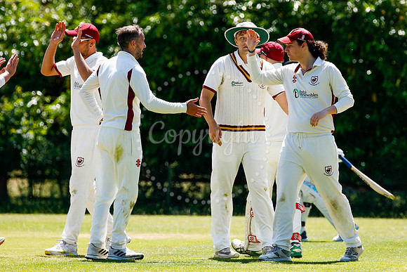 Cricket action from Old Buckenham vs Lowestoft