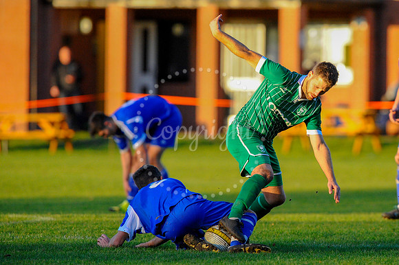 Football action from East Harling v Watton