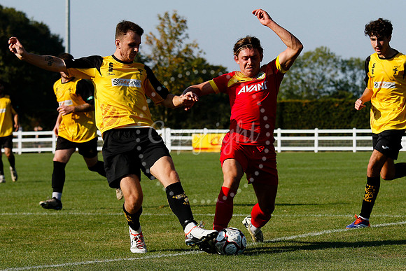 Football action from Walsham-le-Willows vs Fakenham Town