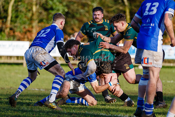 Rugby action from Diss vs Bury St Edmunds II