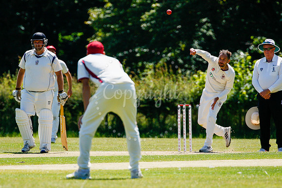 Cricket action from Old Buckenham vs Lowestoft