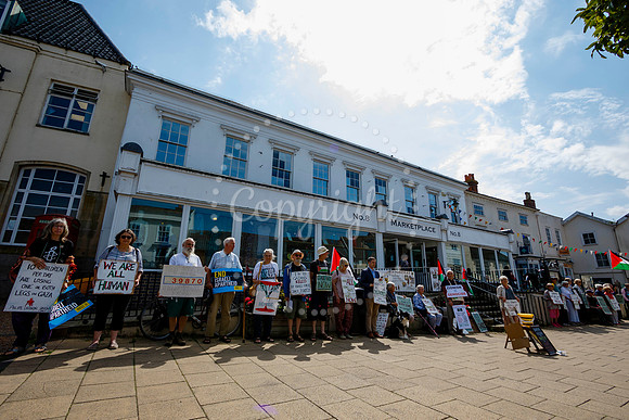 Waveney Valley MP Adrian Ramsay joined the vigil in Diss for the