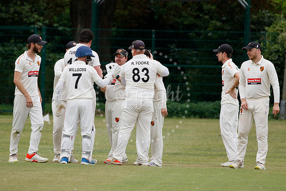 Cricket action from Diss vs Thetford Town