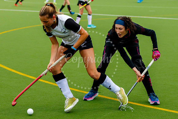 Hockey action from Harleston Magpies Ladies’ I vs Slough I
