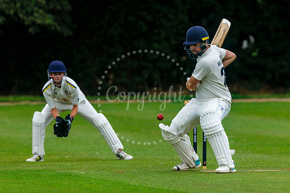 Cricket action from Diss CC v Lowestoft