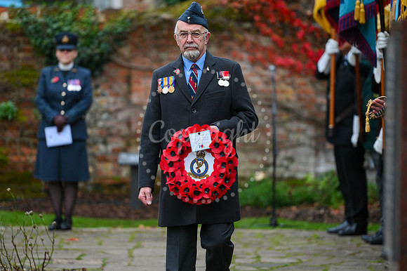 Rose Garden, Abbey Gardens Remembrance service. Picture by Mark