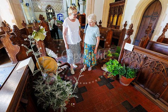 Flower festival at St Andrew's Church, Weybread.