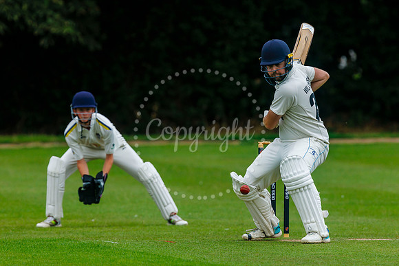 Cricket action from Diss CC v Lowestoft