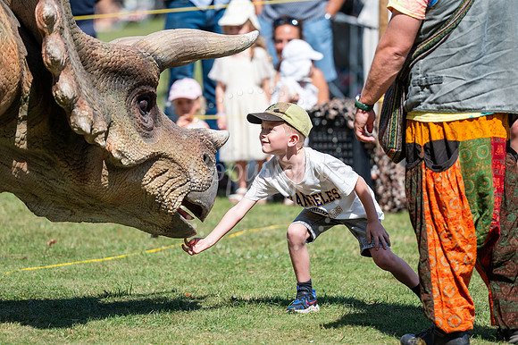 NJ July Racecourse, NewmarketDinosaur day.  Picture by Mark Wes