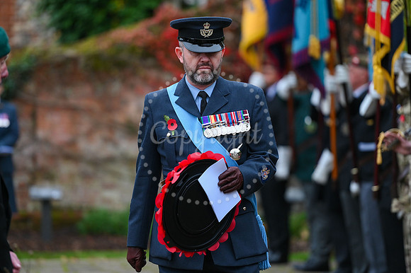 Rose Garden, Abbey Gardens Remembrance service. Picture by Mark