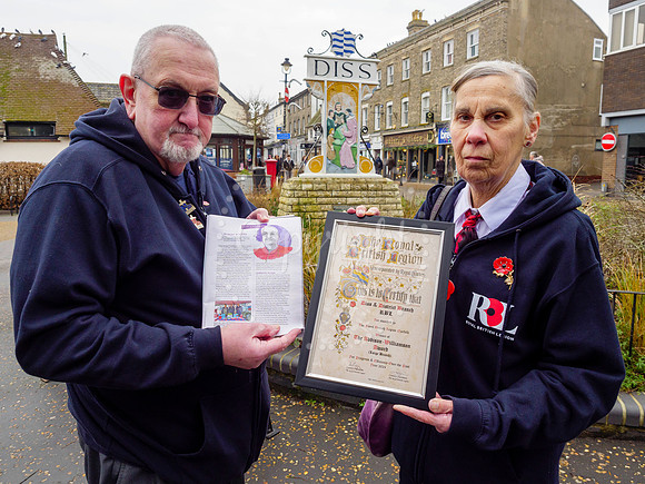 Diss and District Royal British Legion have won the Addison-Will